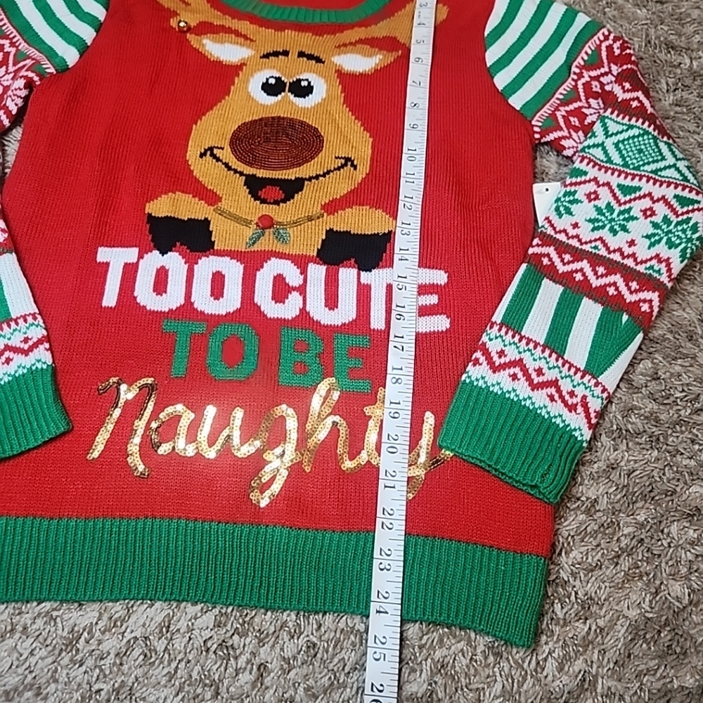 No Boundaries Juniors Christmas Sweater L (11-13) - Picture 5 of 8